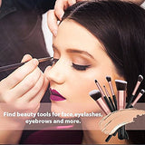 Set de brochas para maquillaje, Gloriz Conjunto de 14 brochas profesionales, Brochas para sombra de ojos y rostro, Regalo ideal, Color oro rosa (brochas)
