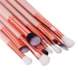 Base Maquillaje Professional Set de Brochas - RFAIKA 12 Piezas Pinceles de Maquillaje Suaves Belleza Maquillaje, Sombras de Ojos set de Brochas Cosmético Fundación Ojo Cara Sonrojo Cepillos Polvos Maquillaje (Rosa)