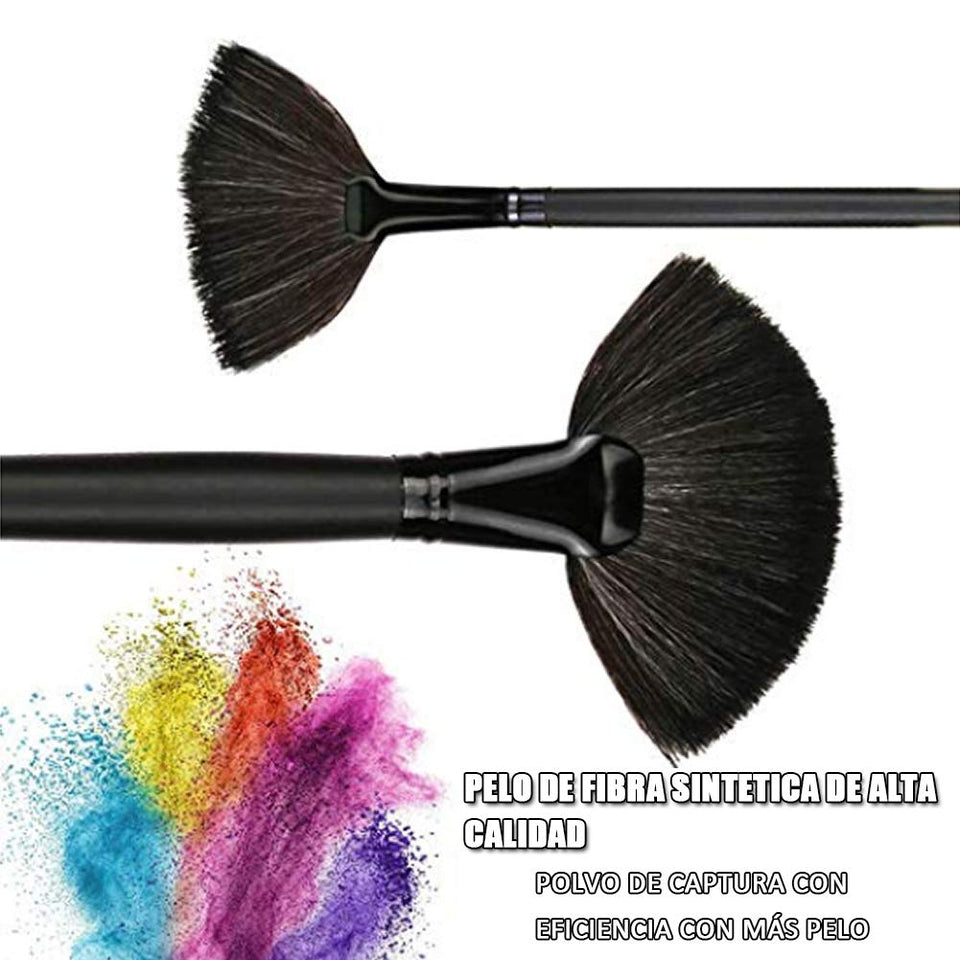 Base Maquillaje Professional Set de Brochas - RFAIKA 32 Piezas Pinceles de Maquillaje Suaves Belleza Maquillaje - Sombras de Ojos Set de Brochas Cosmético Fundación Ojo Cara Sonrojo Cepillos Polvos Maquillaje (negro)