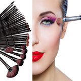 Base Maquillaje Professional Set de Brochas - RFAIKA 32 Piezas Pinceles de Maquillaje Suaves Belleza Maquillaje - Sombras de Ojos Set de Brochas Cosmético Fundación Ojo Cara Sonrojo Cepillos Polvos Maquillaje (negro)