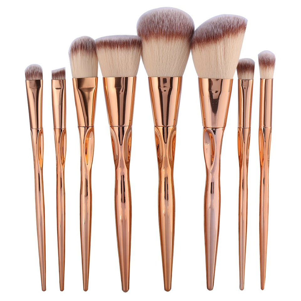 Set de pinceles de maquillaje, Fundación profesional blush 8Pcs/Set Pinceles de maquillaje Foundation Eyeshadow Blush Kit de herramientas cosméticas de mezcla de labios(#2)