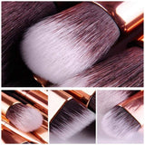 Brochas para ojos, Gloriz 12 Piezas Brochas Ojos, Base Maquillaje Professional, Set de Brochas, Pinceles de Maquillaje, Color Negro