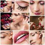 Set de brochas para maquillaje, Gloriz Conjunto de 14 brochas profesionales, Brochas para sombra de ojos y rostro, Regalo ideal, Color oro rosa (brochas)