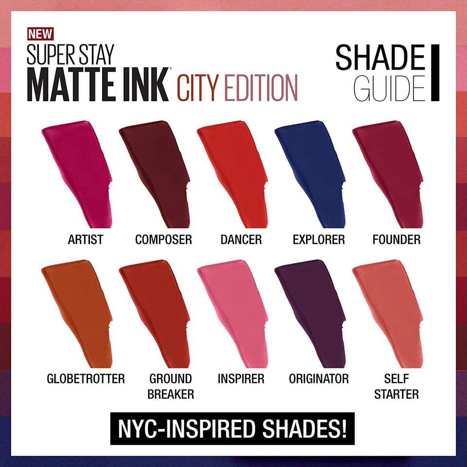 Maybelline Labial Liquido Matte Larga Duracion Superstay EDITION ARTIST 120